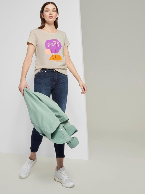 T-Shirt mit Print - Frauen - soft creme beige T-Shirt mit Print - Frauen - soft creme beige - 3 - TOM TAILOR Denim