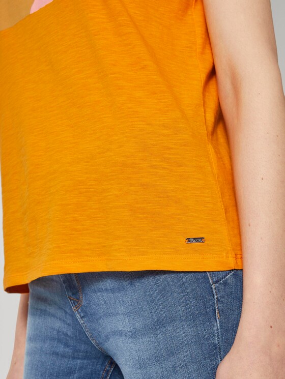 T-Shirt mit Print - Frauen - orange yellow T-Shirt mit Print - Frauen - orange yellow - 10 - TOM TAILOR Denim