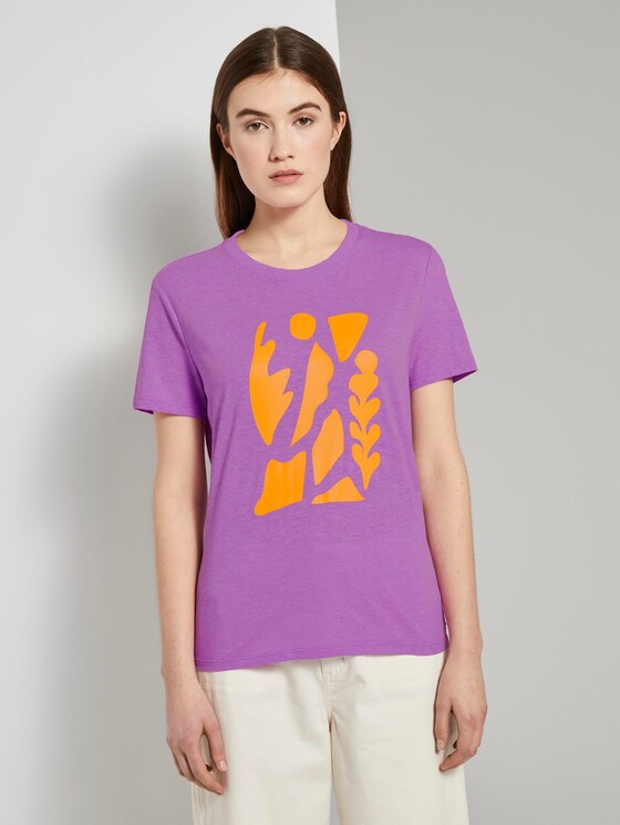 T-Shirt mit Print - Frauen - light berry T-Shirt mit Print - Frauen - light berry - 1 - TOM TAILOR Denim