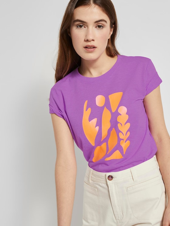 T-Shirt mit Print - Frauen - light berry T-Shirt mit Print - Frauen - light berry - 5 - TOM TAILOR Denim