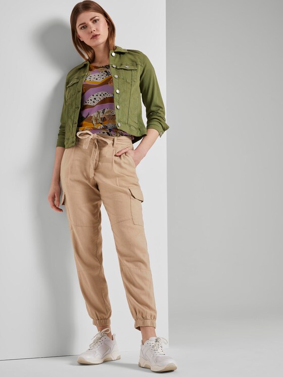 T-shirt met cut-out detail - Vrouwen - tropical safari print T-shirt met cut-out detail - Vrouwen - tropical safari print - 3 - TOM TAILOR Denim