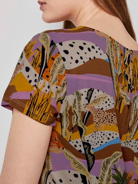 T-shirt met cut-out detail - Vrouwen - tropical safari print T-shirt met cut-out detail - Vrouwen - tropical safari print - 9 - TOM TAILOR Denim