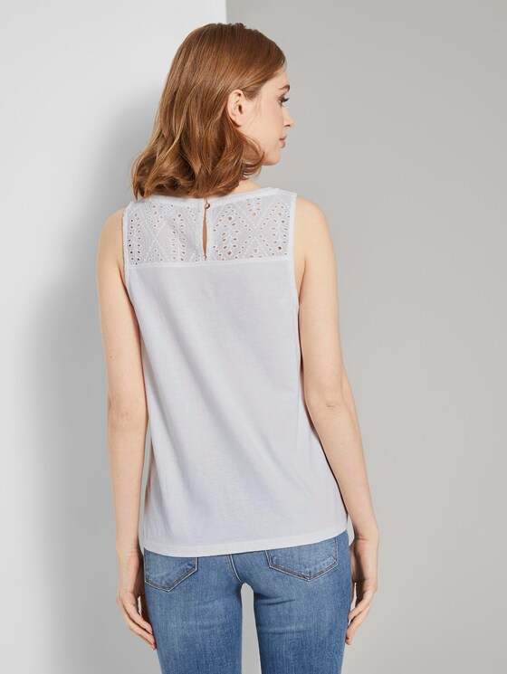 Top mit Spitze - Frauen - Off White Top mit Spitze - Frauen - Off White - 2 - TOM TAILOR Denim