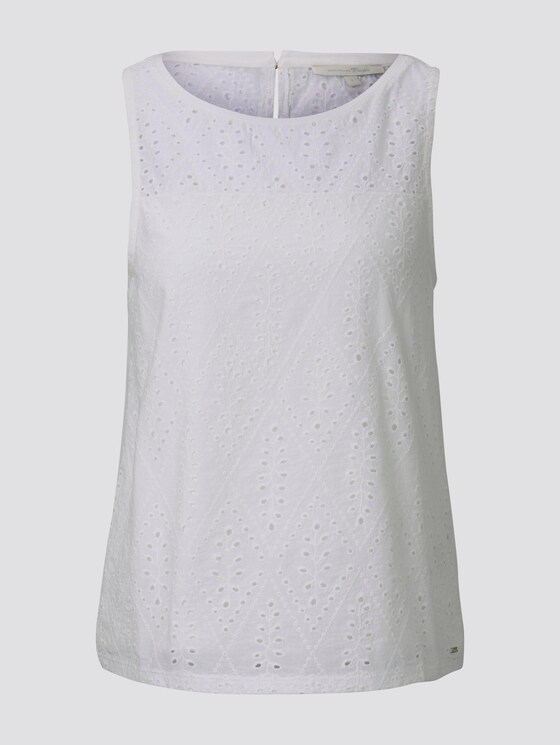 Top mit Spitze - Frauen - Off White Top mit Spitze - Frauen - Off White - 7 - TOM TAILOR Denim