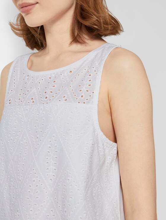 Top mit Spitze - Frauen - Off White Top mit Spitze - Frauen - Off White - 9 - TOM TAILOR Denim
