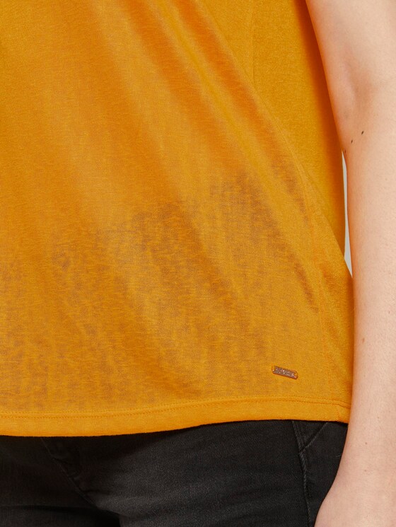 Fließendes Top mit Knöpfen - Frauen - orange yellow Fließendes Top mit Knöpfen - Frauen - orange yellow - 10 - TOM TAILOR Denim