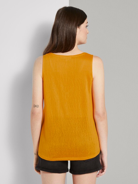 Fließendes Top mit Knöpfen - Frauen - orange yellow Fließendes Top mit Knöpfen - Frauen - orange yellow - 2 - TOM TAILOR Denim