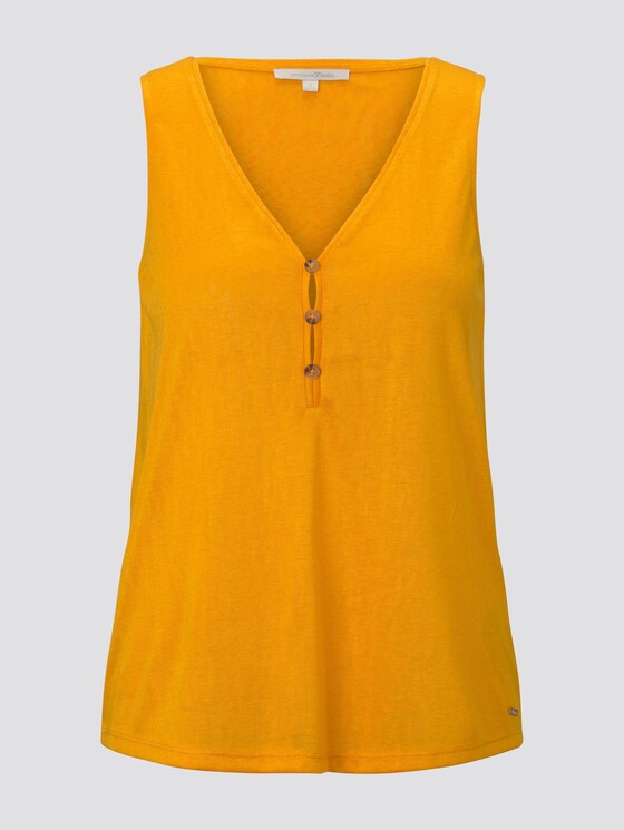 Fließendes Top mit Knöpfen - Frauen - orange yellow Fließendes Top mit Knöpfen - Frauen - orange yellow - 7 - TOM TAILOR Denim
