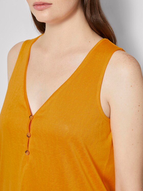Fließendes Top mit Knöpfen - Frauen - orange yellow Fließendes Top mit Knöpfen - Frauen - orange yellow - 9 - TOM TAILOR Denim