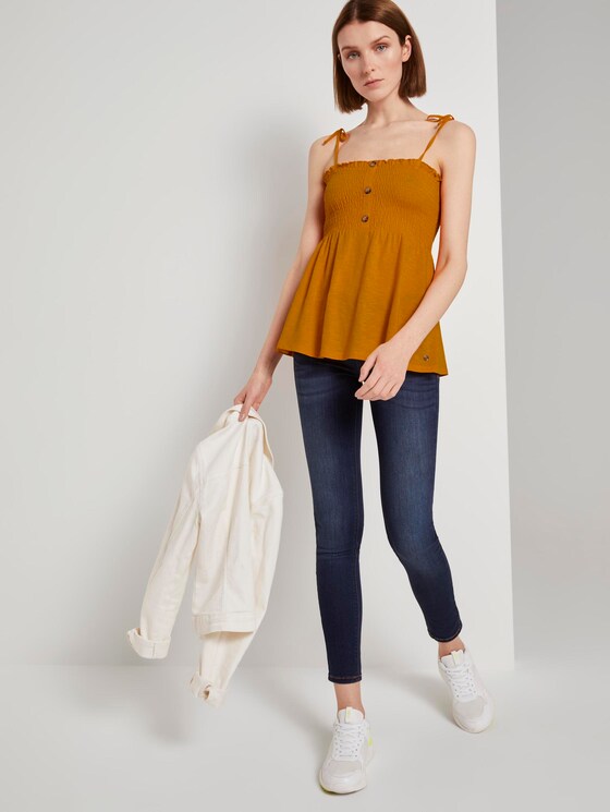 Top with ruffles - Women - orange yellow Top with ruffles - Women - orange yellow - 3 - TOM TAILOR Denim