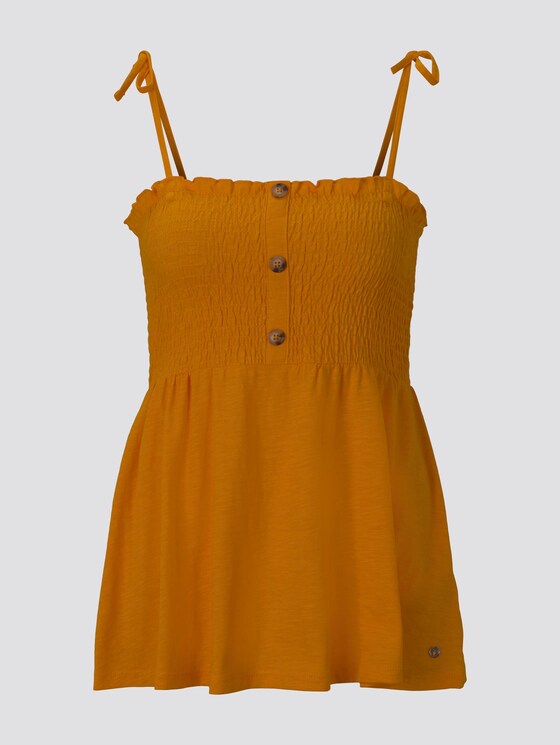 Top with ruffles - Women - orange yellow Top with ruffles - Women - orange yellow - 7 - TOM TAILOR Denim