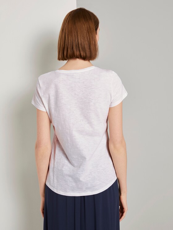 T-Shirt mit platziertem Print - Frauen - Off White T-Shirt mit platziertem Print - Frauen - Off White - 2 - TOM TAILOR Denim