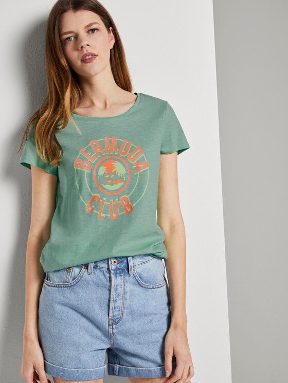 T-Shirt mit platziertem Print - Frauen - fresh mint T-Shirt mit platziertem Print - Frauen - fresh mint - 5 - TOM TAILOR Denim