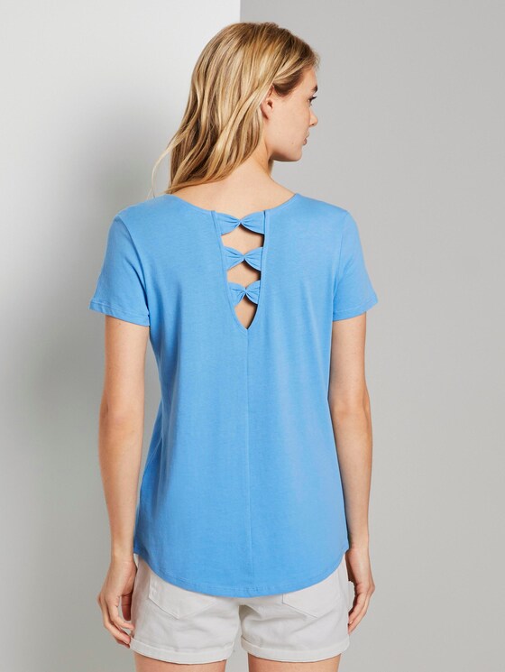 T-Shirt mit Rückendetail - Frauen - fresh mid blue T-Shirt mit Rückendetail - Frauen - fresh mid blue - 2 - TOM TAILOR Denim