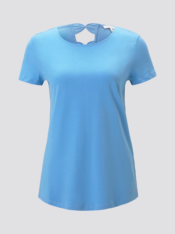 T-Shirt mit Rückendetail - Frauen - fresh mid blue T-Shirt mit Rückendetail - Frauen - fresh mid blue - 7 - TOM TAILOR Denim