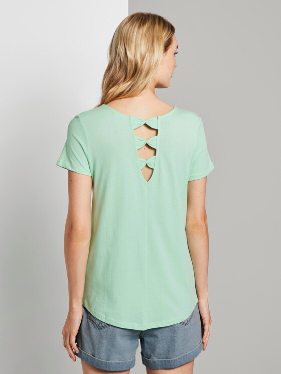 T-Shirt mit Rückendetail - Frauen - fresh mint T-Shirt mit Rückendetail - Frauen - fresh mint - 2 - TOM TAILOR Denim