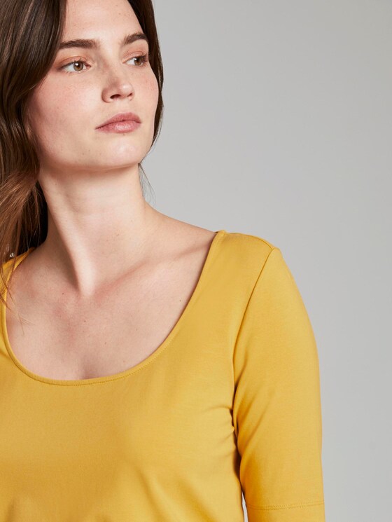 Midi-Kleid mit Carree-Ausschnitt - Frauen - Golden Corn Midi-Kleid mit Carree-Ausschnitt - Frauen - Golden Corn - 9 - Mine to five