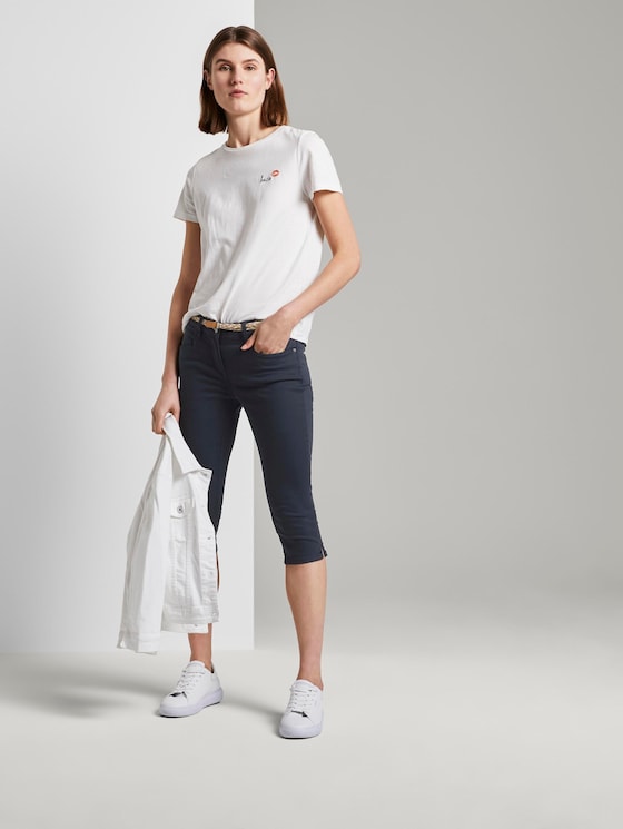 Alexa Slim Caprihose aus Lyocellgemisch von Women, Sky Captain Blue