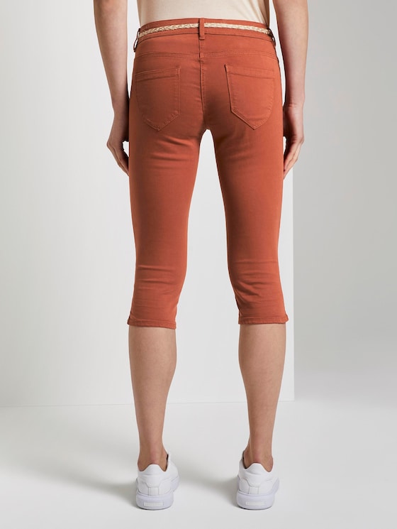 Pantacourt Alexa Slim en lyocell mélangé par Women, Goji Orange