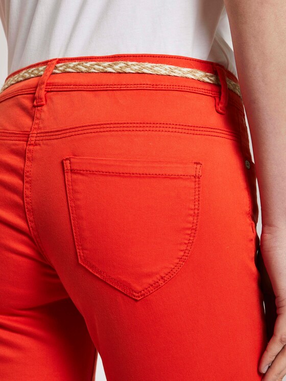 Alexa Slim Caprihose aus Lyocellgemisch - Frauen - strong flame orange Alexa Slim Caprihose aus Lyocellgemisch - Frauen - strong flame orange - 9 - TOM TAILOR