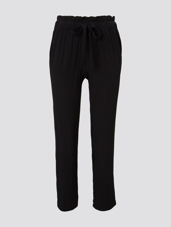 Loose Fit Hose mit elastischem Bund - Frauen - Deep Black Loose Fit Hose mit elastischem Bund - Frauen - Deep Black - 7 - TOM TAILOR