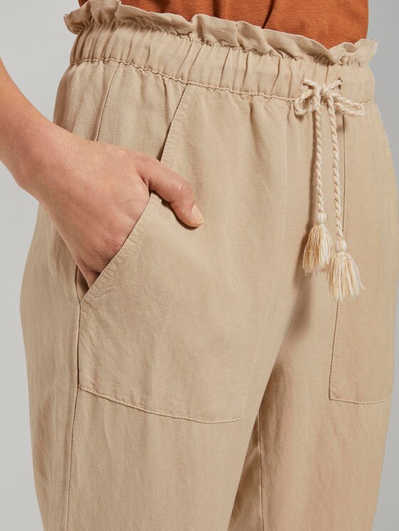 Loose Fit Hose aus Leinengemisch - Frauen - cream toffee Loose Fit Hose aus Leinengemisch - Frauen - cream toffee - 10 - TOM TAILOR