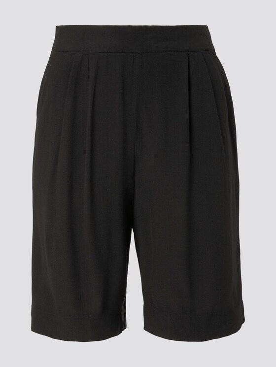 Loose Fit Bermuda Shorts mit elastischem Bund - Frauen - Deep Black Loose Fit Bermuda Shorts mit elastischem Bund - Frauen - Deep Black - 7 - TOM TAILOR