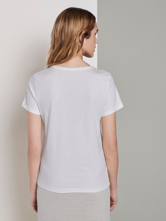 T-Shirt mit Print - Frauen - Whisper White T-Shirt mit Print - Frauen - Whisper White - 2 - TOM TAILOR