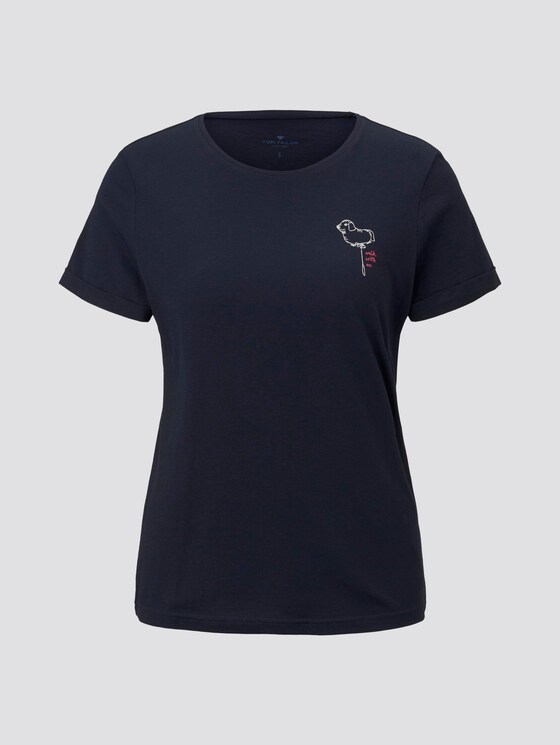 T-Shirt mit Print - Frauen - Sky Captain Blue T-Shirt mit Print - Frauen - Sky Captain Blue - 7 - TOM TAILOR