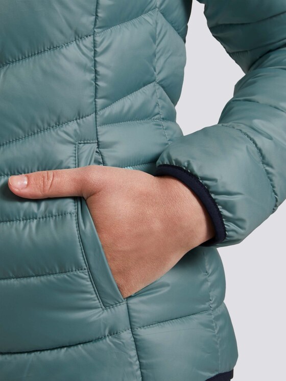 Lichtgewicht gewatteerde jas met hoodie - Vrouwen - Mineral Stone Blue Lichtgewicht gewatteerde jas met hoodie - Vrouwen - Mineral Stone Blue - 10 - TOM TAILOR Denim