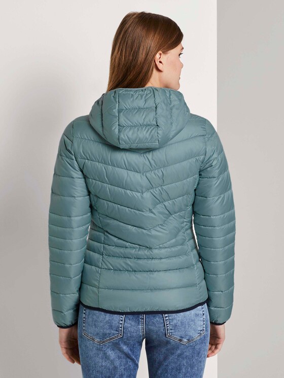 Lichtgewicht gewatteerde jas met hoodie - Vrouwen - Mineral Stone Blue Lichtgewicht gewatteerde jas met hoodie - Vrouwen - Mineral Stone Blue - 2 - TOM TAILOR Denim