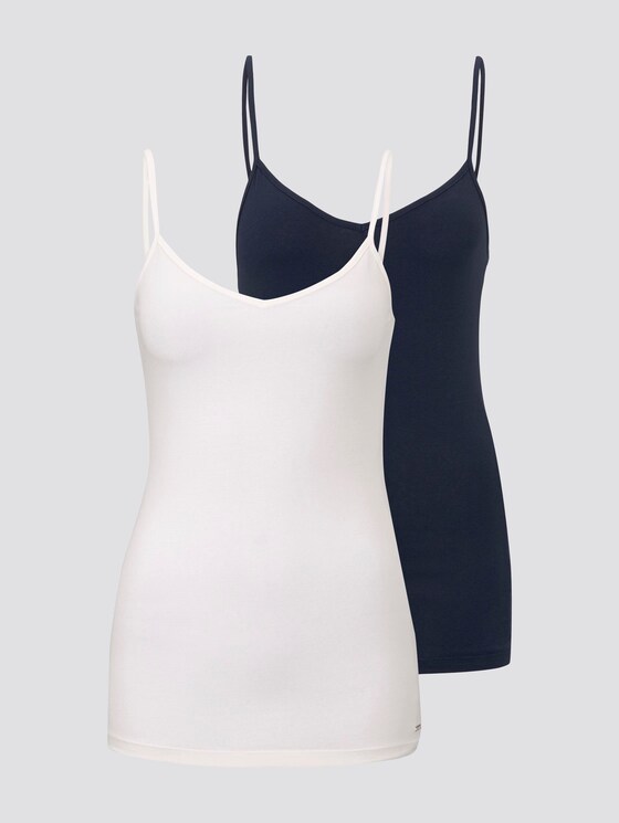 Träger Tops im Doppelpack - Frauen - Real Navy Blue Träger Tops im Doppelpack - Frauen - Real Navy Blue - 7 - TOM TAILOR Denim