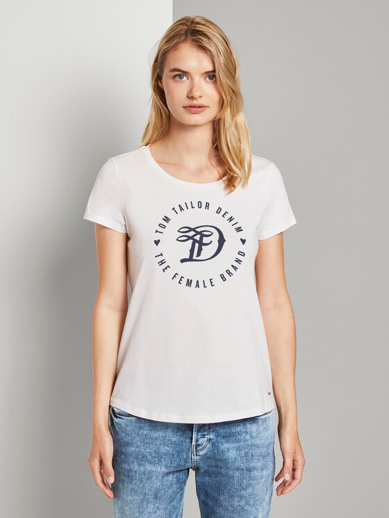 T-shirt in a twin pack - Women - Off White T-shirt in a twin pack - Women - Off White - 1 - TOM TAILOR Denim