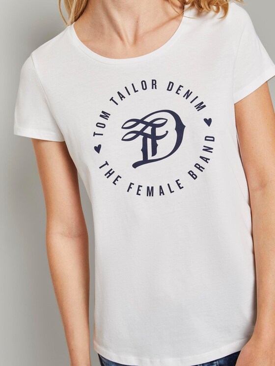 T-shirt in a twin pack - Women - Off White T-shirt in a twin pack - Women - Off White - 9 - TOM TAILOR Denim