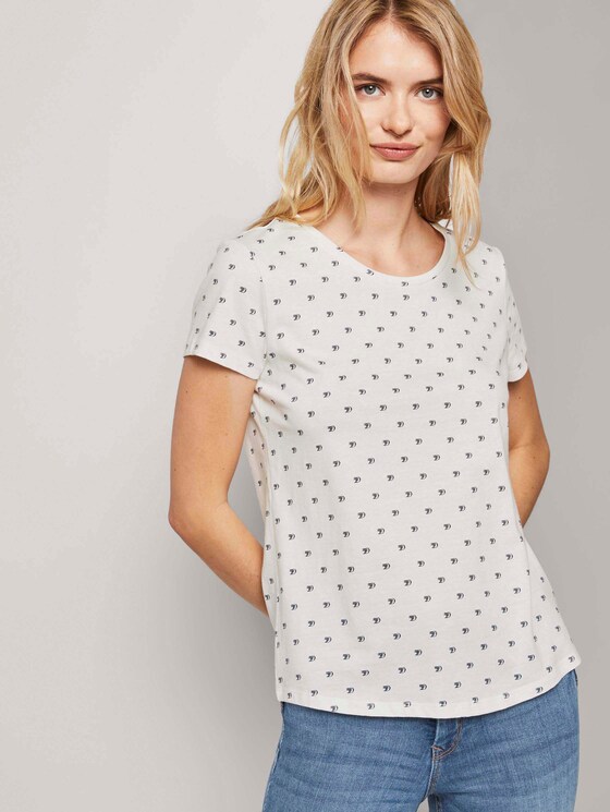 T-shirt in a twin pack - Women - white navy logo print T-shirt in a twin pack - Women - white navy logo print - 5 - TOM TAILOR Denim