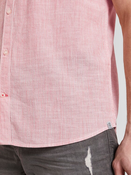 Kurzarm-Hemd mit Streifenmuster - Männer - orange white stripe Kurzarm-Hemd mit Streifenmuster - Männer - orange white stripe - 10 - TOM TAILOR