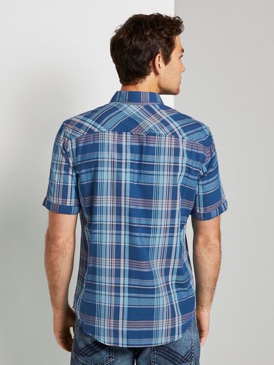 Kariertes Hemd - Männer - blue base turquoise check Kariertes Hemd - Männer - blue base turquoise check - 2 - TOM TAILOR