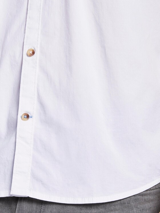 Schlichtes Kurzarm-Hemd mit Brusttasche - Männer - White Schlichtes Kurzarm-Hemd mit Brusttasche - Männer - White - 10 - TOM TAILOR