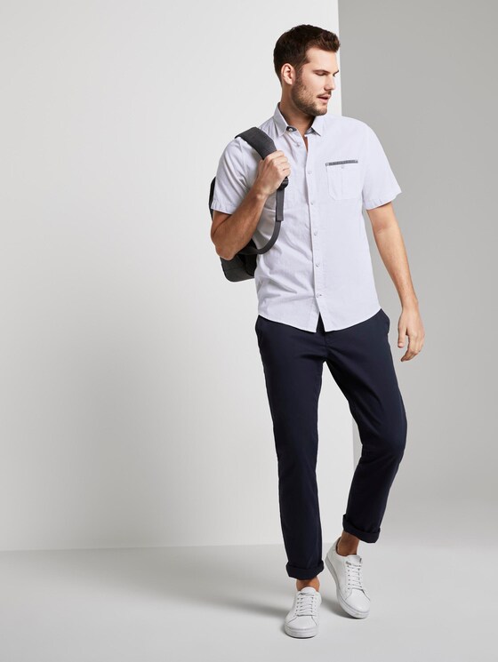 Kurzärmliges Hemd - Männer - White Kurzärmliges Hemd - Männer - White - 3 - TOM TAILOR