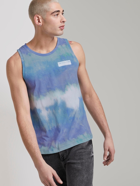 Tanktop mit Alloverprint - Männer - multicolor stripy batik print Tanktop mit Alloverprint - Männer - multicolor stripy batik print - 5 - TOM TAILOR Denim