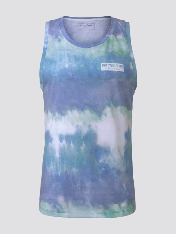 Tanktop mit Alloverprint - Männer - multicolor stripy batik print Tanktop mit Alloverprint - Männer - multicolor stripy batik print - 7 - TOM TAILOR Denim