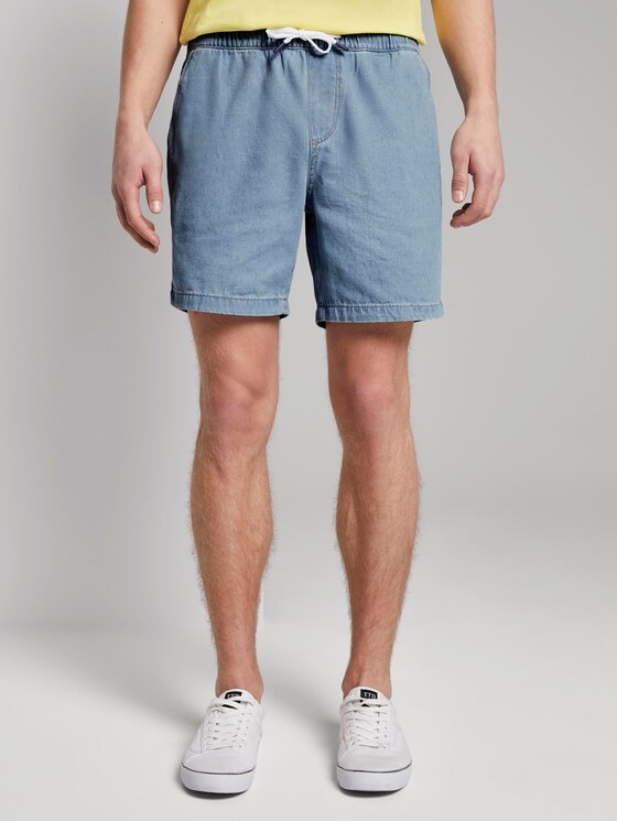 Kurze Jeansshorts im Chino-Look - Männer - Bleached Blue Denim Kurze Jeansshorts im Chino-Look - Männer - Bleached Blue Denim - 1 - TOM TAILOR Denim