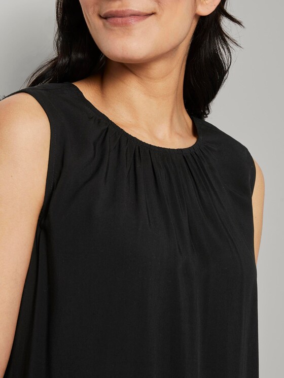 Blusen-Top mit elastischem Bund - Frauen - Deep Black Blusen-Top mit elastischem Bund - Frauen - Deep Black - 9 - TOM TAILOR