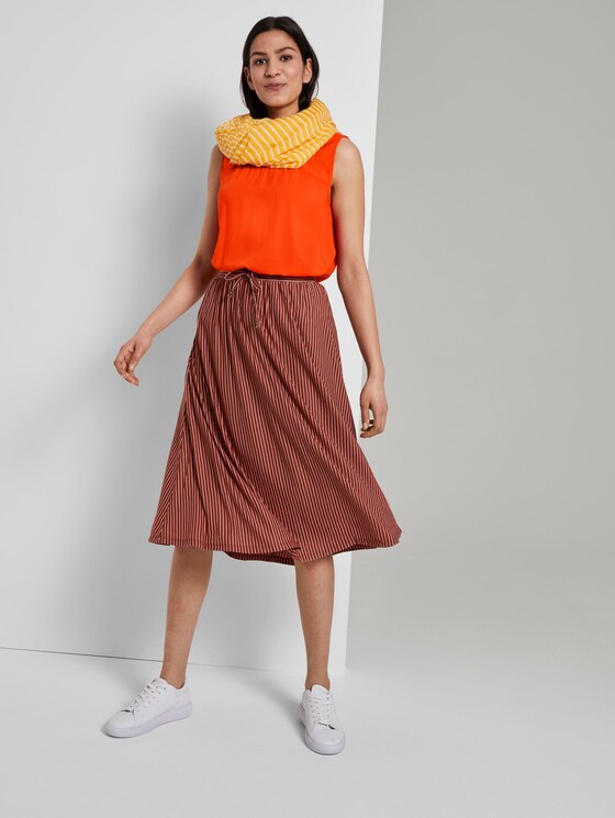 Blusen-Top mit elastischem Bund - Frauen - strong flame orange Blusen-Top mit elastischem Bund - Frauen - strong flame orange - 3 - TOM TAILOR