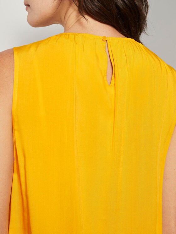 Blusen-Top mit elastischem Bund - Frauen - deep golden yellow Blusen-Top mit elastischem Bund - Frauen - deep golden yellow - 10 - TOM TAILOR