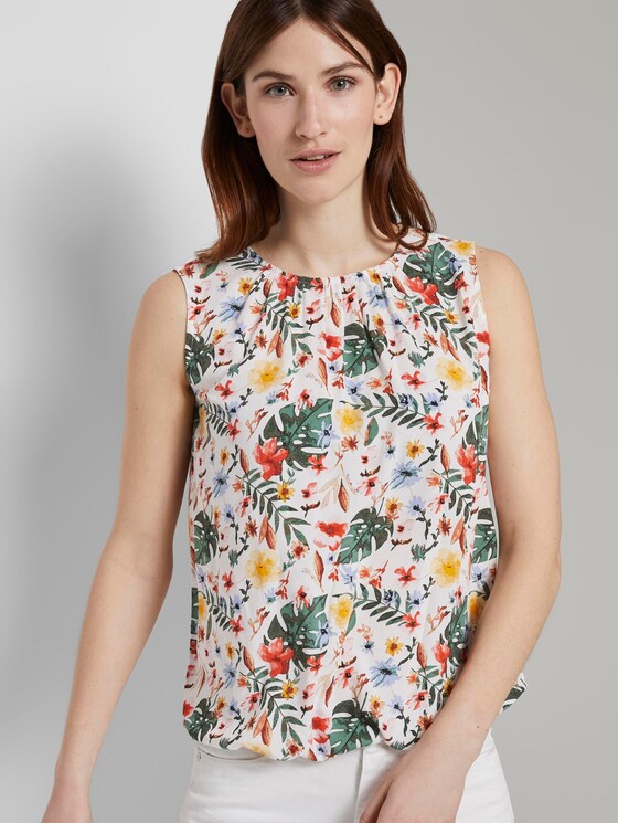 blouse with elastic waistband
