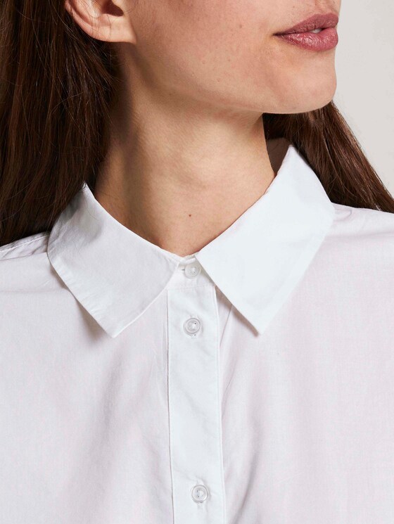 Simple blouse in a loose fit - Women - White Simple blouse in a loose fit - Women - White - 9 - TOM TAILOR