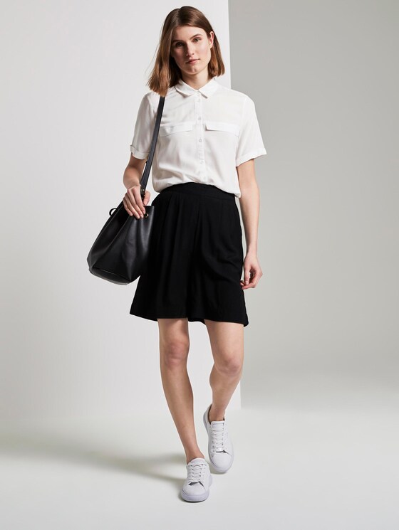 Shirt blouse with chest pockets - Women - Whisper White Shirt blouse with chest pockets - Women - Whisper White - 3 - TOM TAILOR
