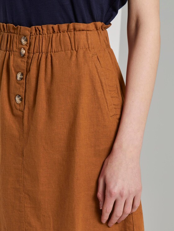 Rock aus Leinen - Frauen - mango brown Rock aus Leinen - Frauen - mango brown - 10 - TOM TAILOR Denim