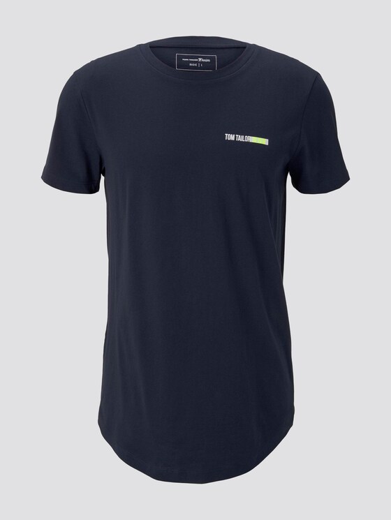 T-Shirt mit Logo-Print - Männer - Sky Captain Blue T-Shirt mit Logo-Print - Männer - Sky Captain Blue - 7 - TOM TAILOR Denim